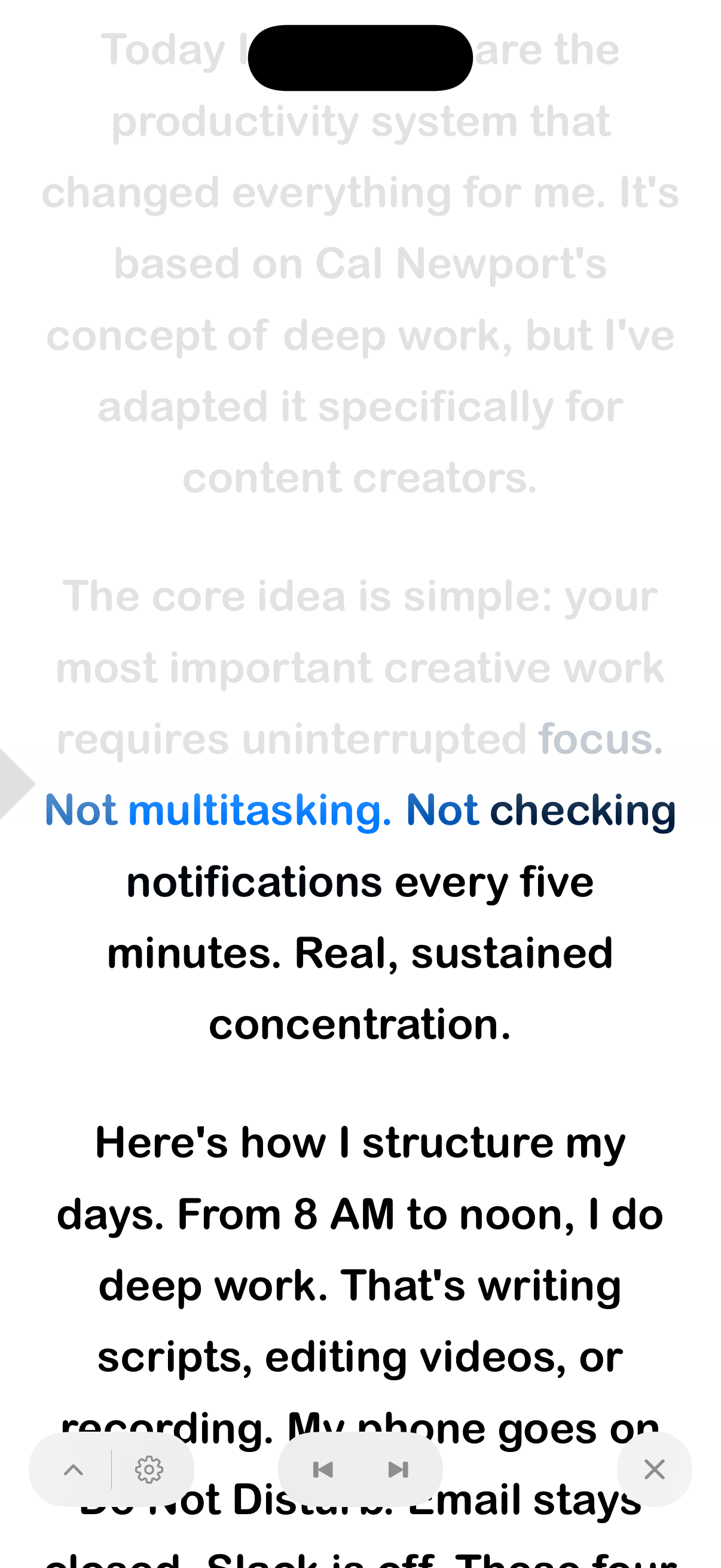 Screenshot of CueSync
